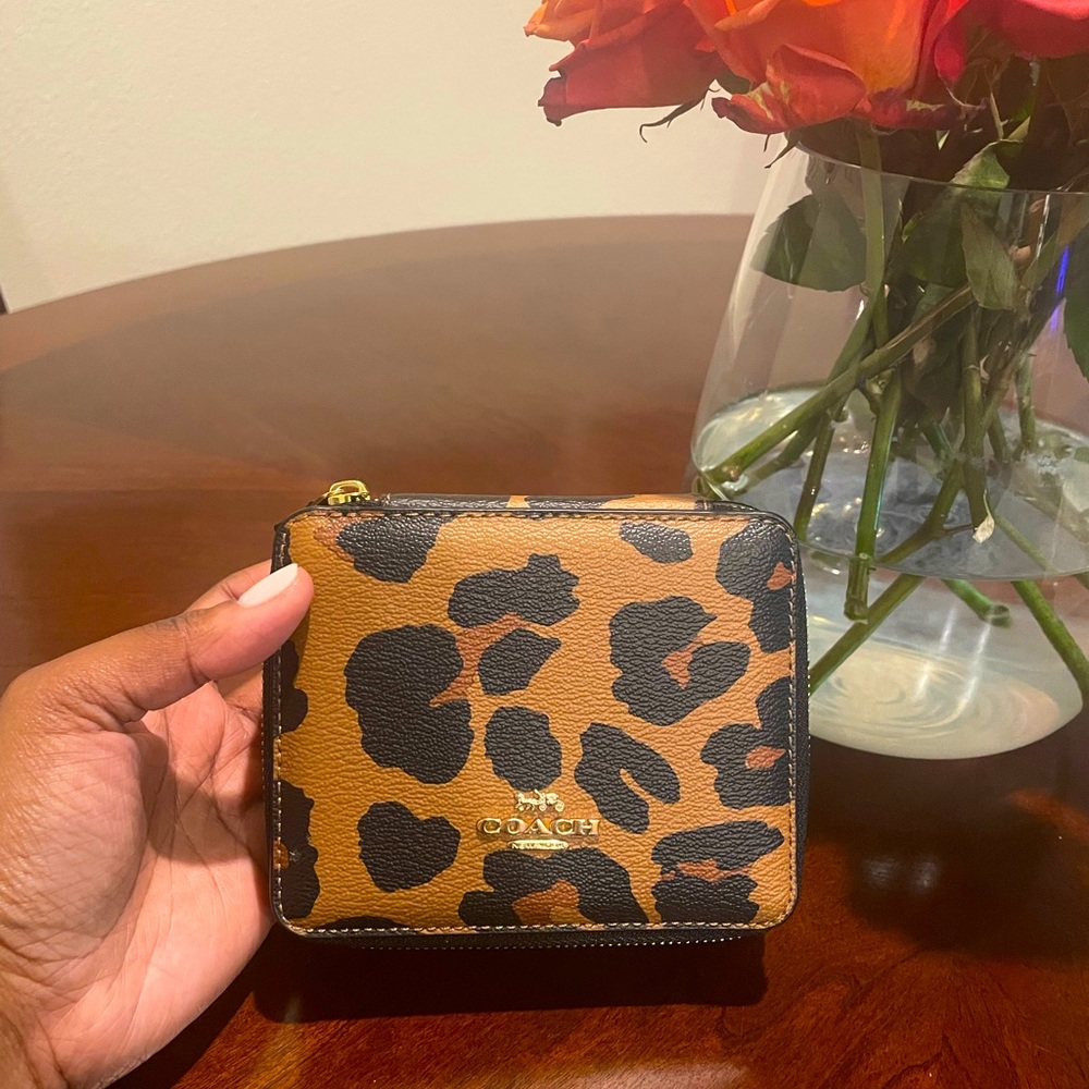 NWOT Coach Large Jewelry Box in Animal Print